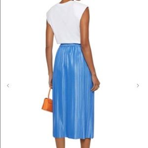 💎alice+olivia dixie drawstring pleated midi skirt